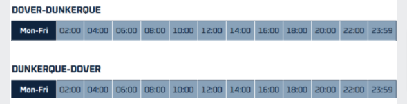 dover-dunkerque schedules