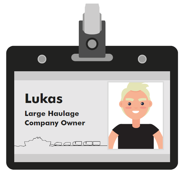 Lukas large haulage company owner