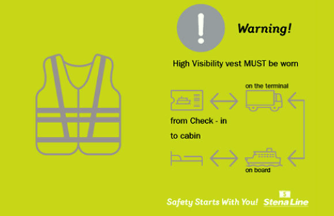 Stena Line high visibility vest